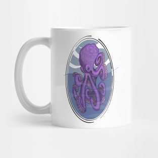 The octopus in an ellipse Mug